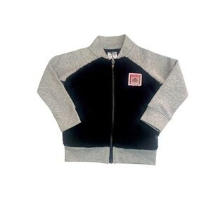 Rivalry Threads jacket Ohio State unisex zip Gray Black teddy bear coat New 3T